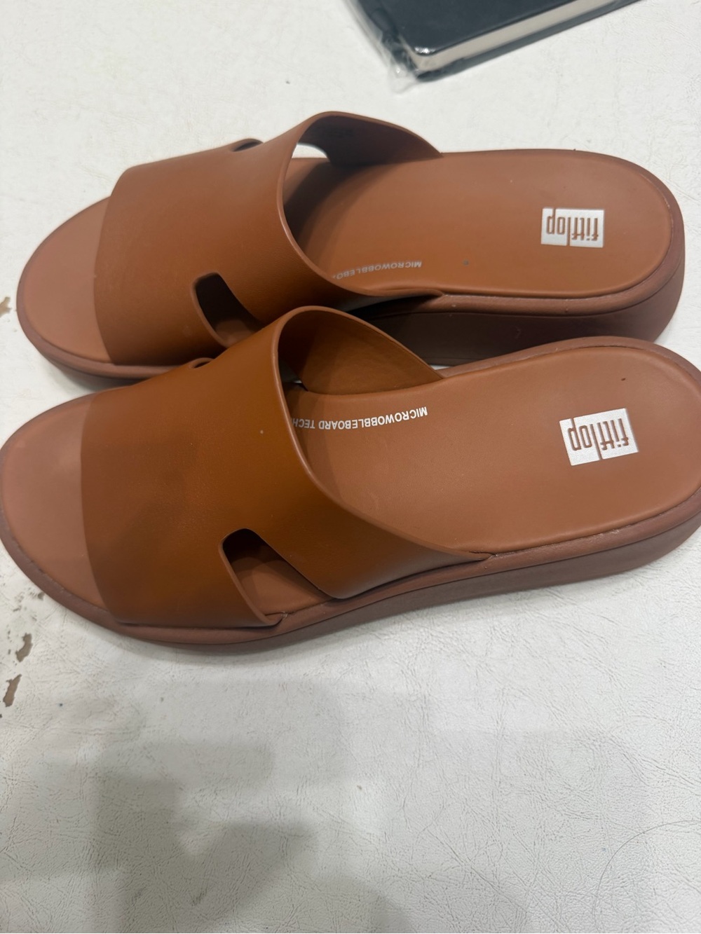 FitFlop Brown Slide Sandals for Women